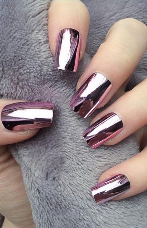 Formal Metallic Nail Art