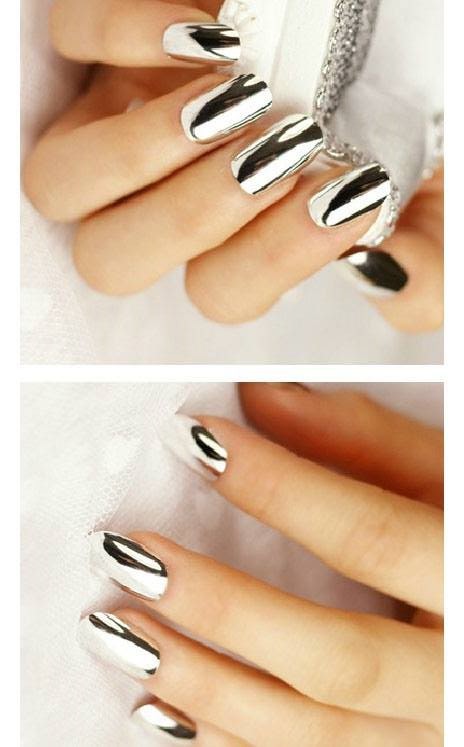 Smart Metallic Shining Nail Art