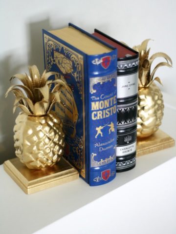 Cute pineapple bookends.