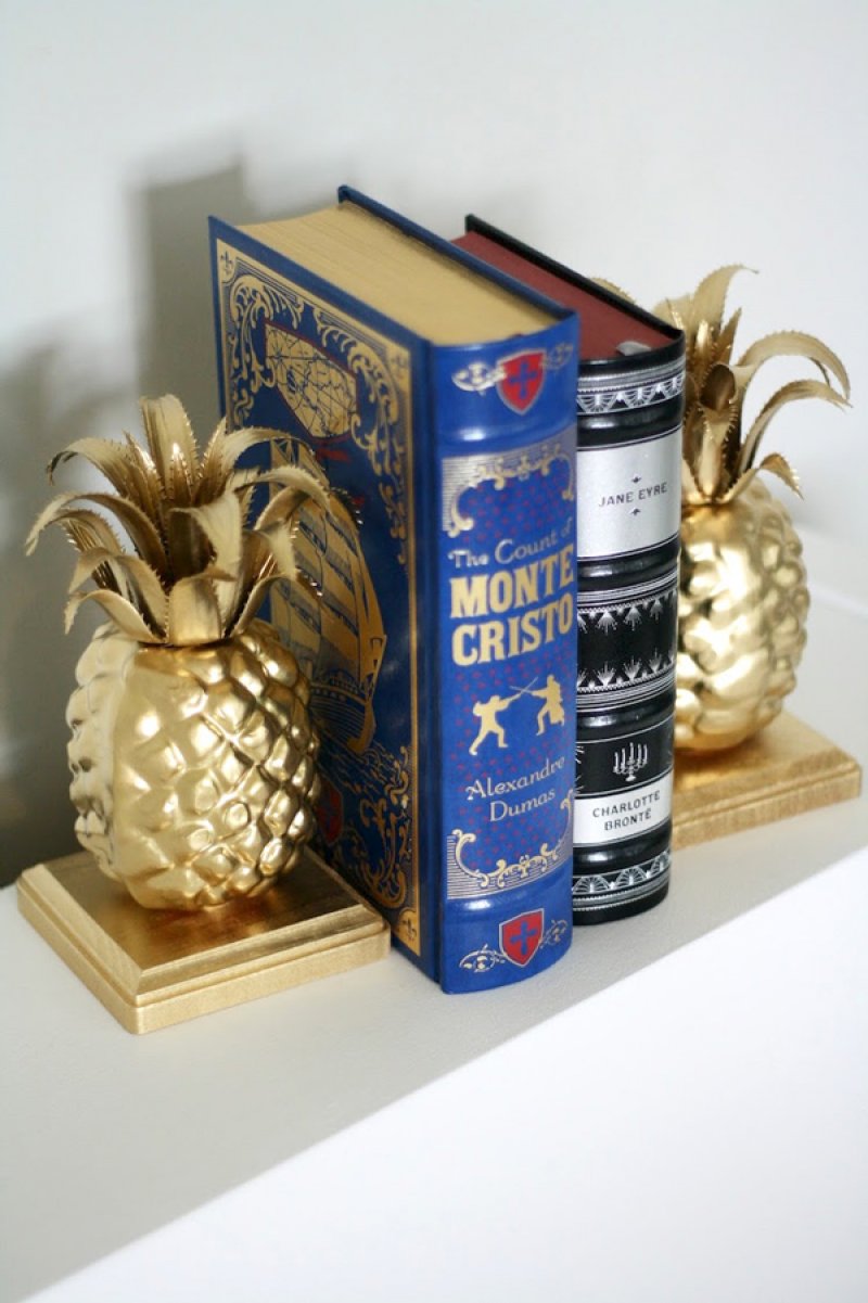 Cute pineapple bookends.