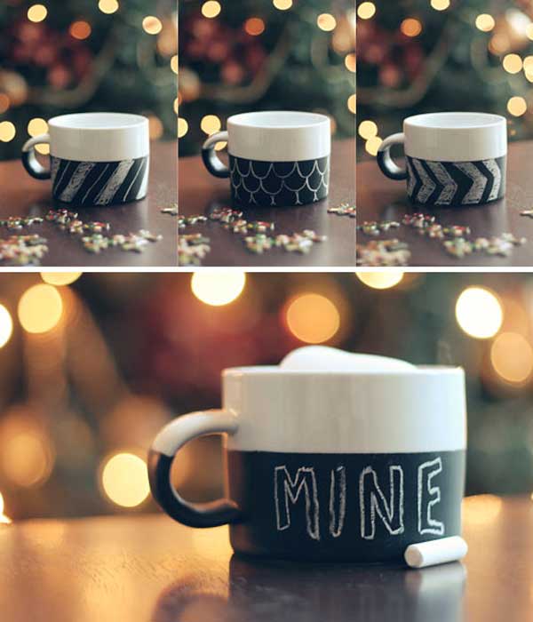 DIY Chalkboard Mug.