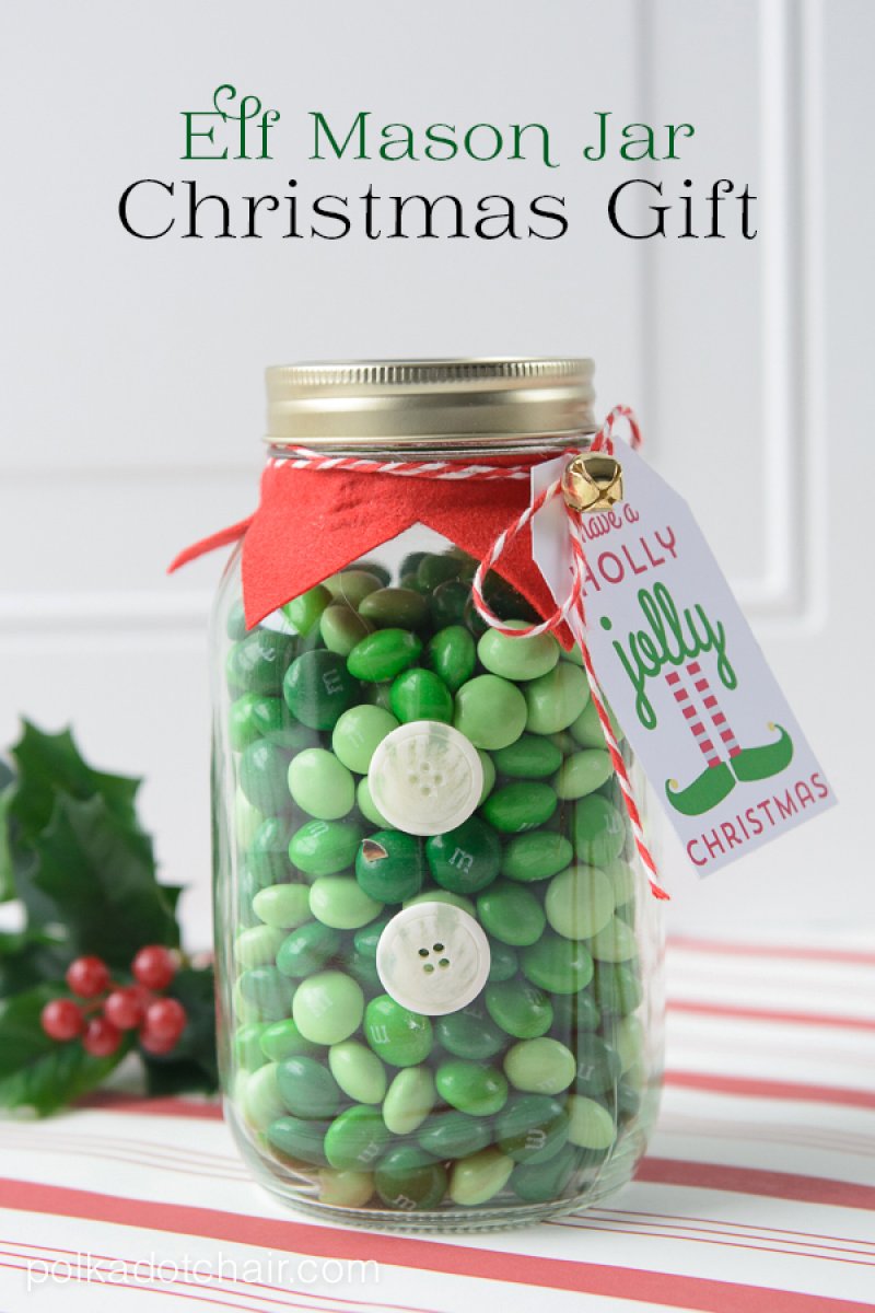 Elf Mason Jar gift.