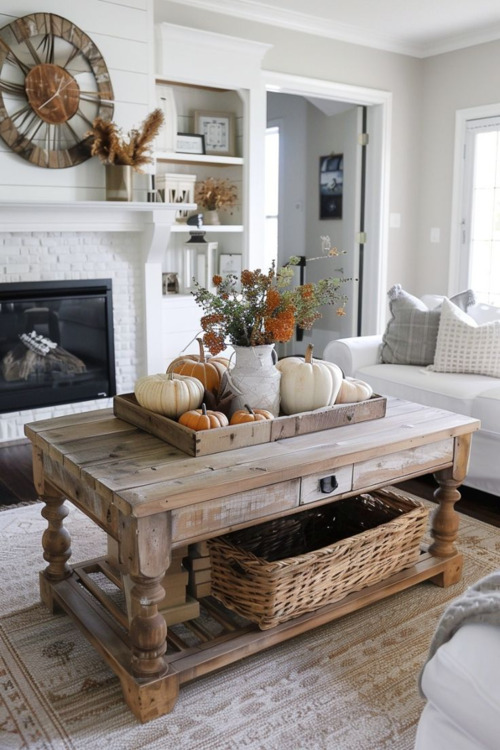 Thanksgiving tray centerpiece