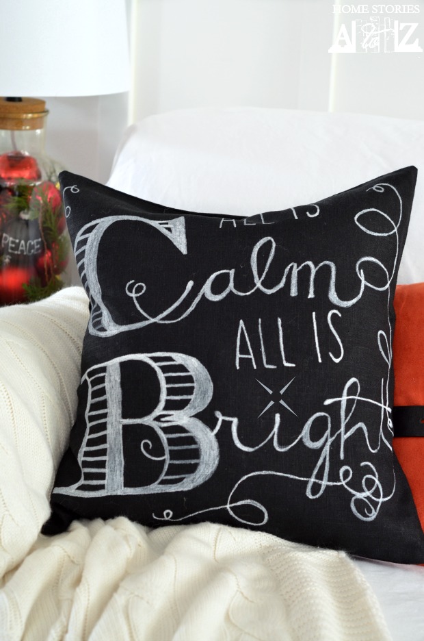 Chalkboard Christmas Pillow.