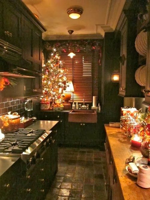 Cozy Christmas Kitchen.