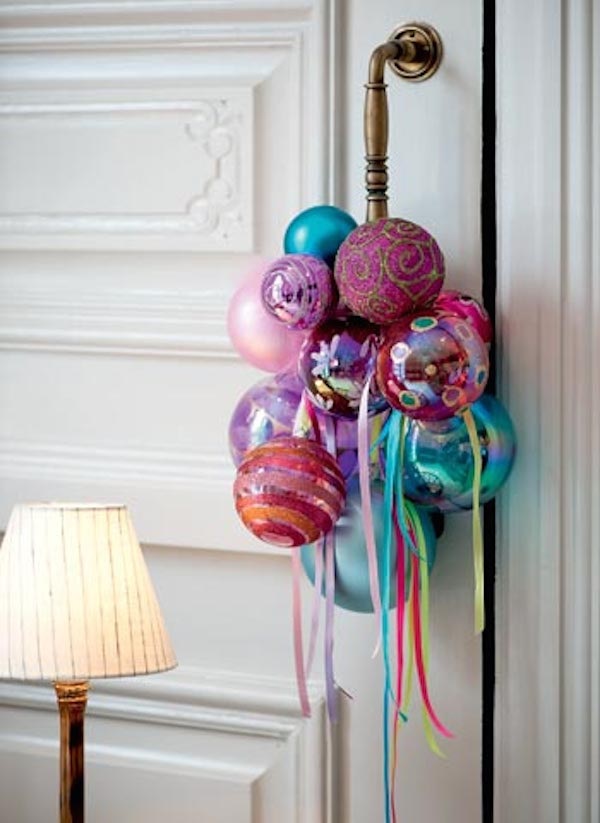 Create your own Christmas doorknob hanger.