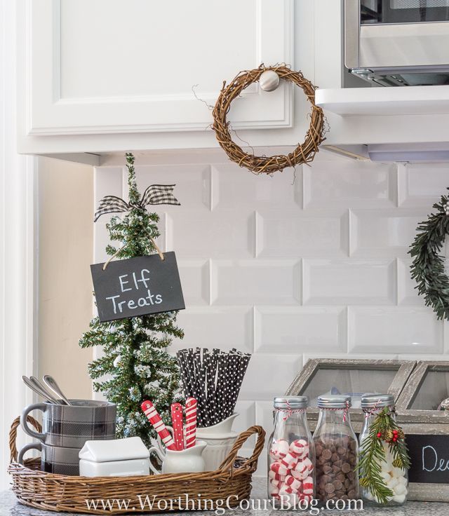 Farmhouse Christmas Kitchen – Hot Drink Bar