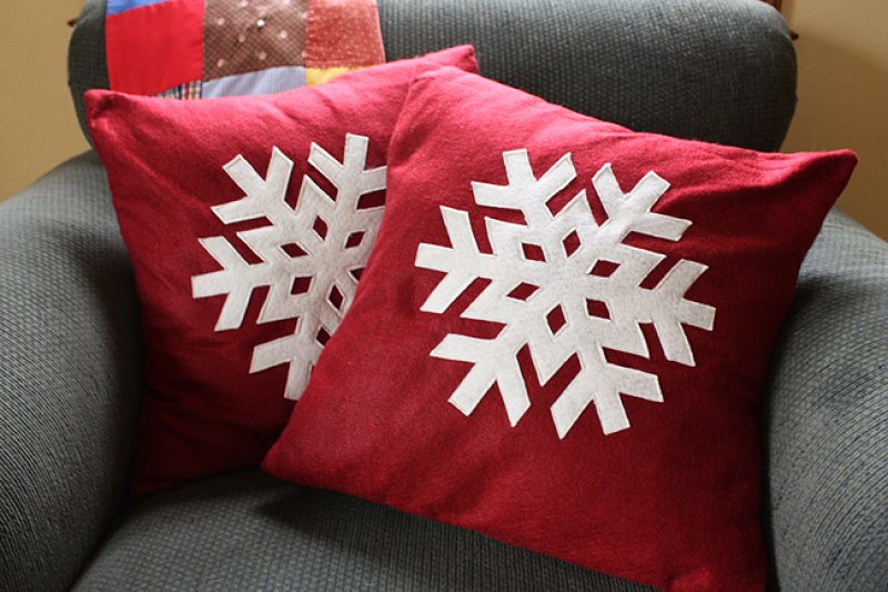 Snowflake Pillows.