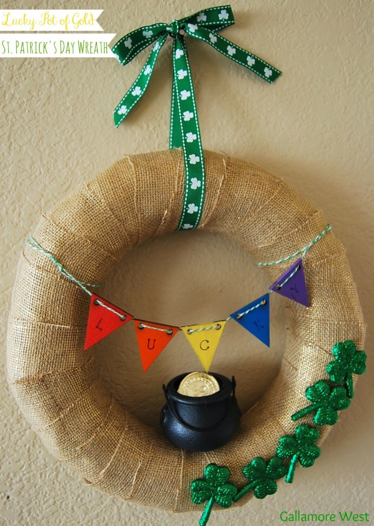 Lucky Pot of Gold Wreath.