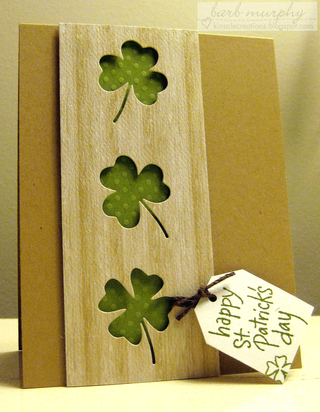 St. Patrick’s Day Clover Card.