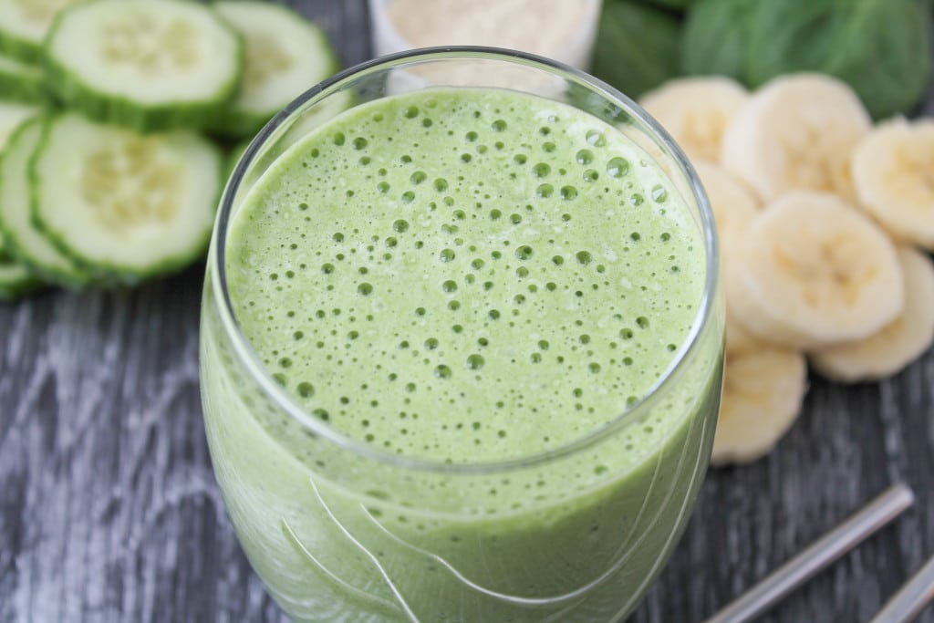 Vegan Gluten Free Healthy Shamrock Shake.