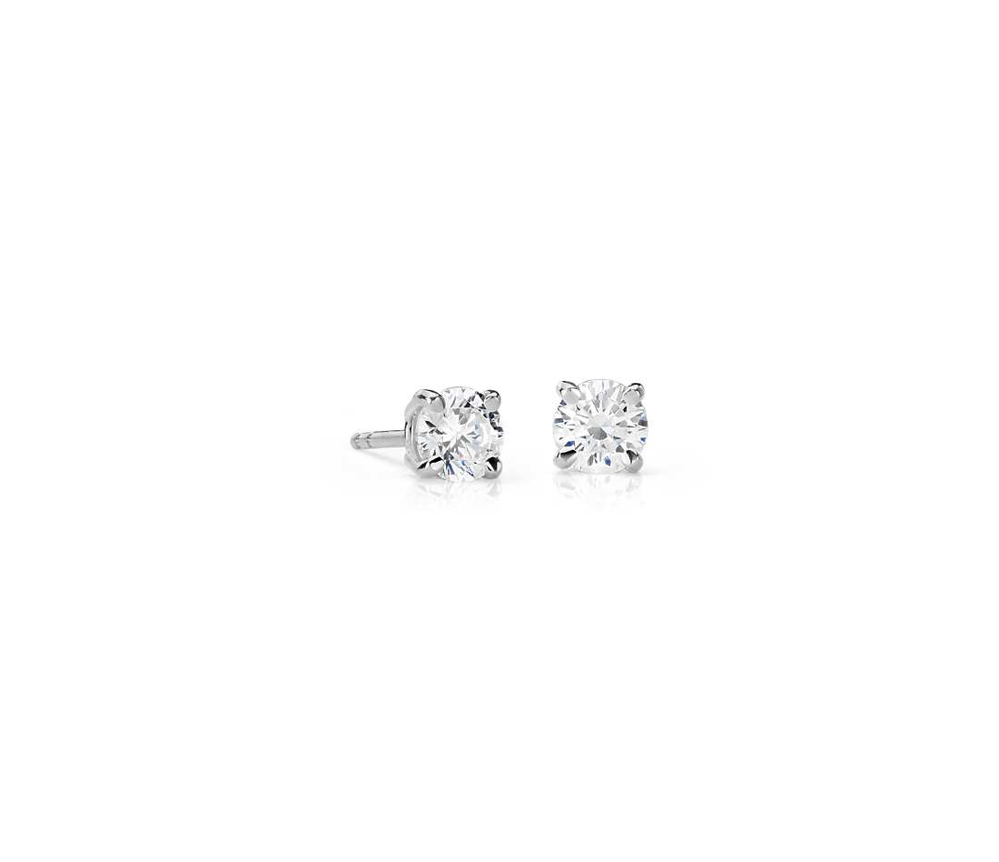 Diamond Stud Earrings.