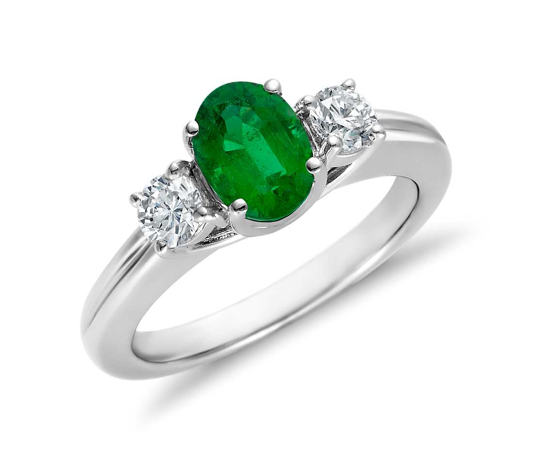 Emerald and Diamond Ring.