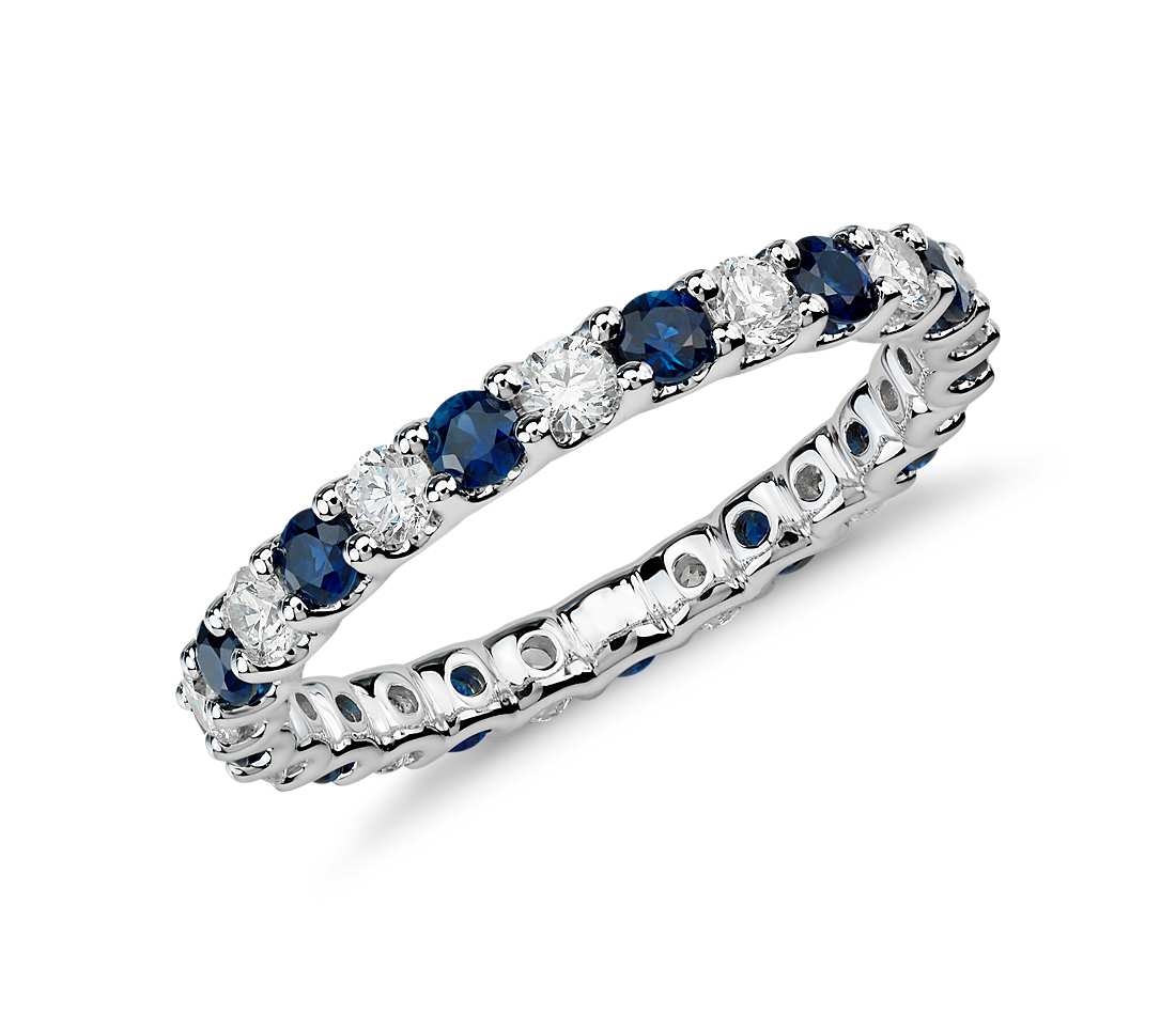 Luna Sapphire and Diamond Eternity Ring.