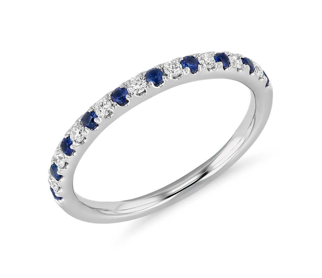 Riviera Pavé Sapphire and Diamond Ring.