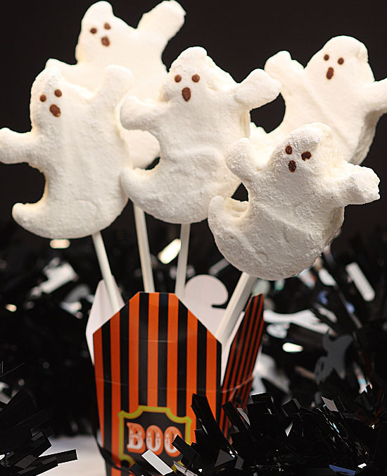 All Natural Healthy Marshmallow Ghosts from All Natural Healthy Marshmallow Ghosts