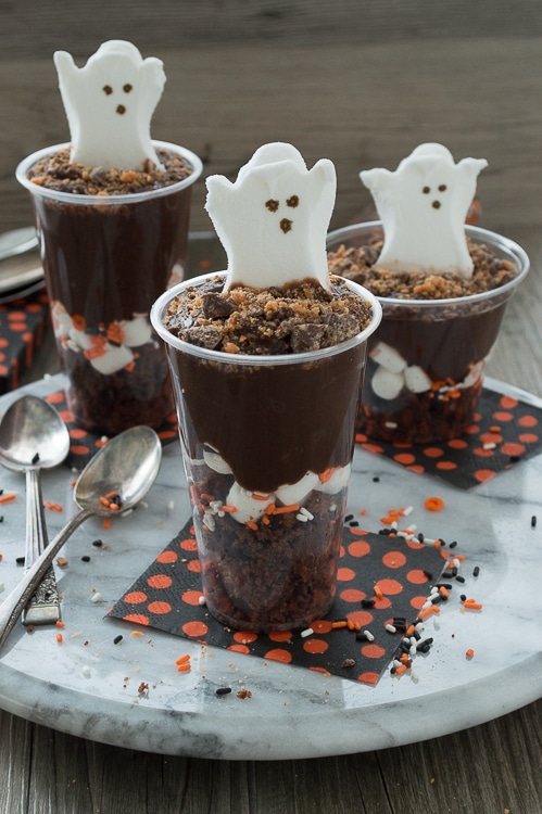 Boo Pudding Parfaits from The First Year Blog