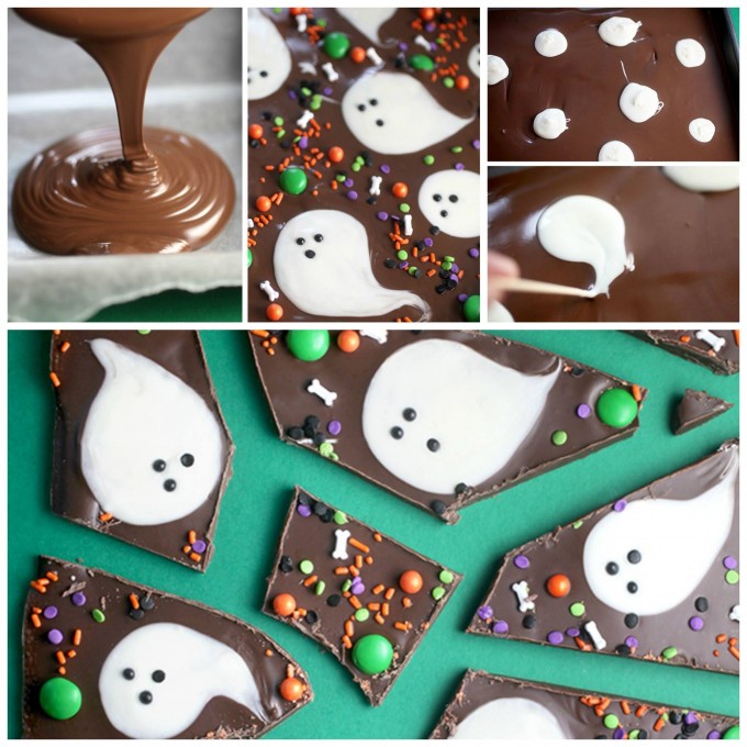 Chocolate Boo Bark from Great Ideas