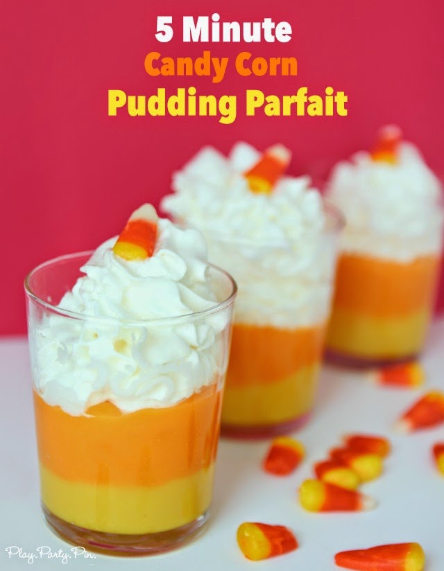 Easy Candy Corn Pudding Cups by Play Party Pin