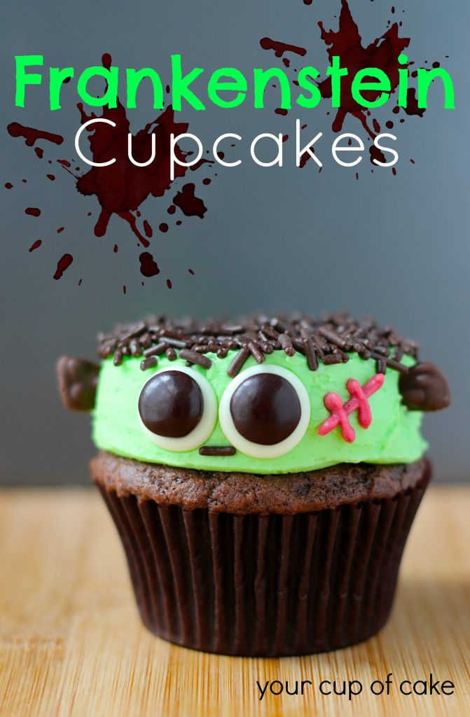 Frankenstein Cupcakes from Your Cup of Cake