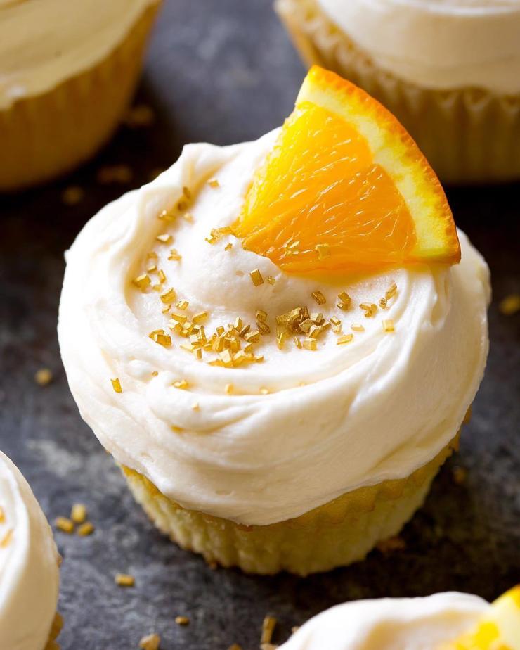 Fresh-Squeezed Mimosa Cupcakes from Sally's Baking Addiction