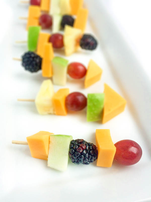 Fruit and Cheese Skewers from The Lemon Bowl