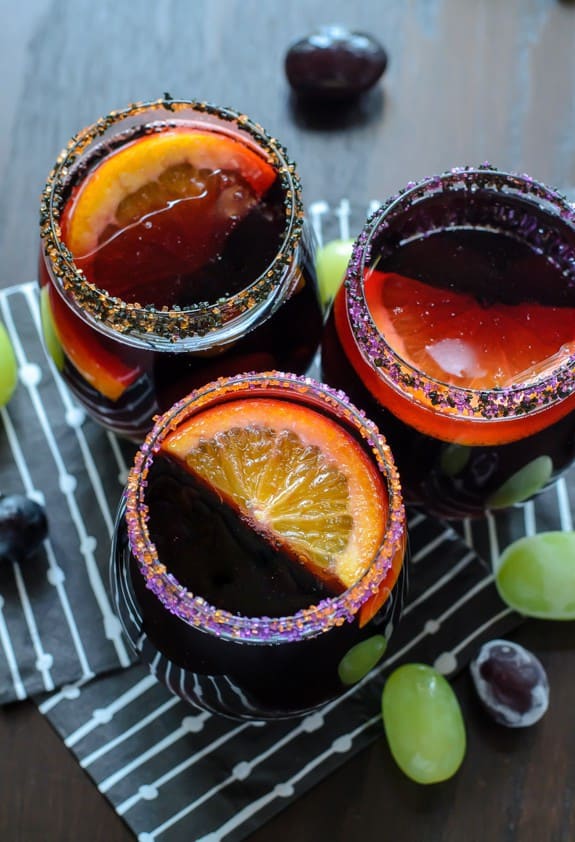 Halloween Sangria by Well Plated