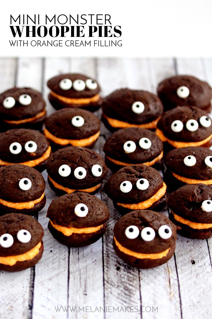 Mini Monster Chocolate Whoopie Pies