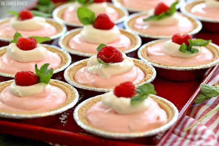 Raspberry Yogurt Tarts.