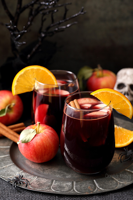 Red Apple Cinder Sangria by Chocolate Moosey