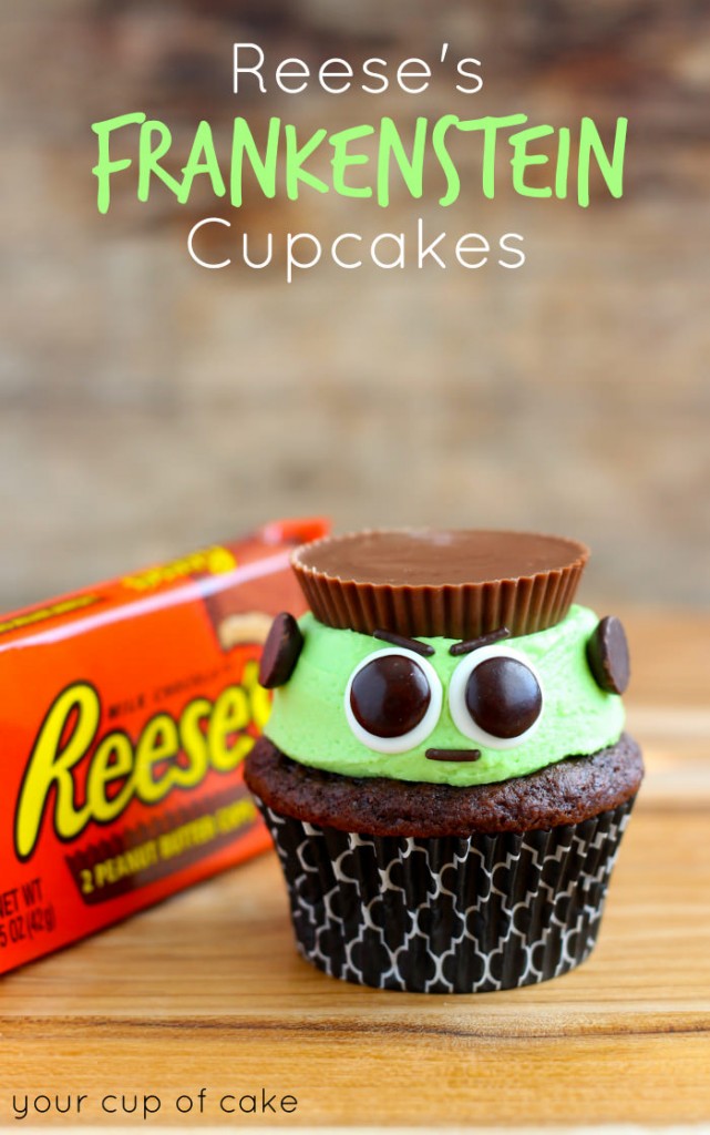 Reese’s Frankenstein Cupcakes by Your Cup of Cake