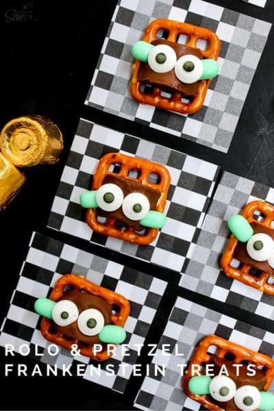 Rolo & Pretzel Frankenstein Treats