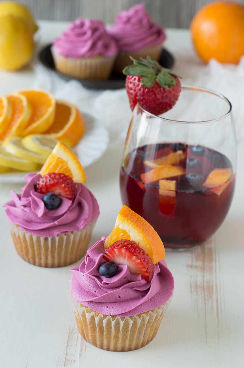 Sangria Cupcakes.