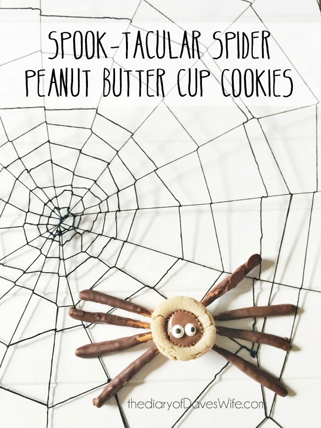 Spider Peanut Butter Cup Cookies from eighteen25 - Halloween Food Crafts for Kids