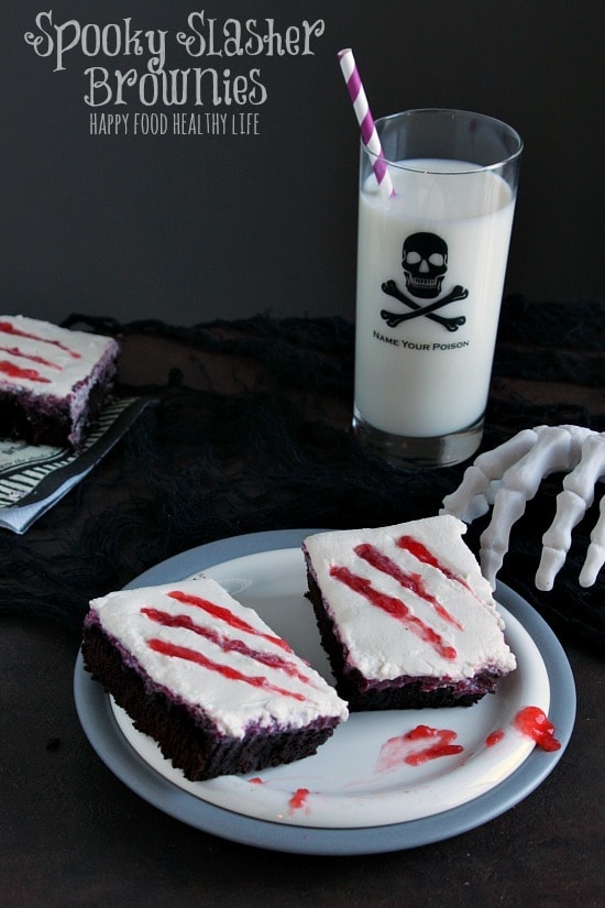 Spookie Slasher Brownies by Happy Food Healthy life