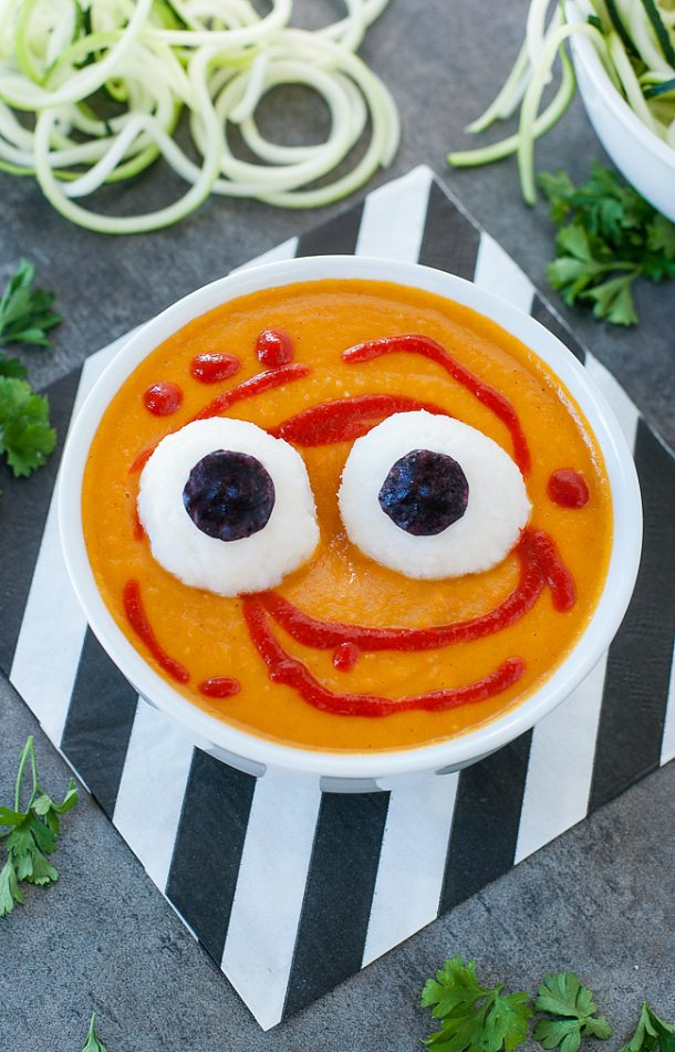 Spooky Halloween Monster Mash Soup by Peas & Crayons