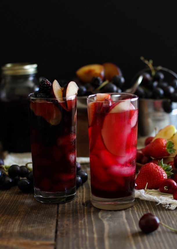 Spooky Halloween Sangria by The Roasted Root