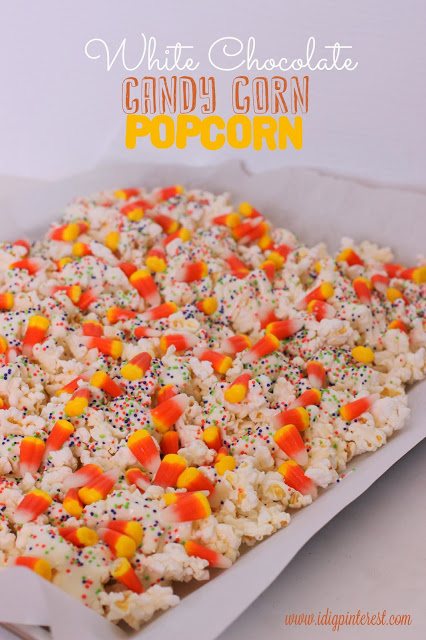 White Chocolate Candy Corn Popcorn from I Dig Pinterest