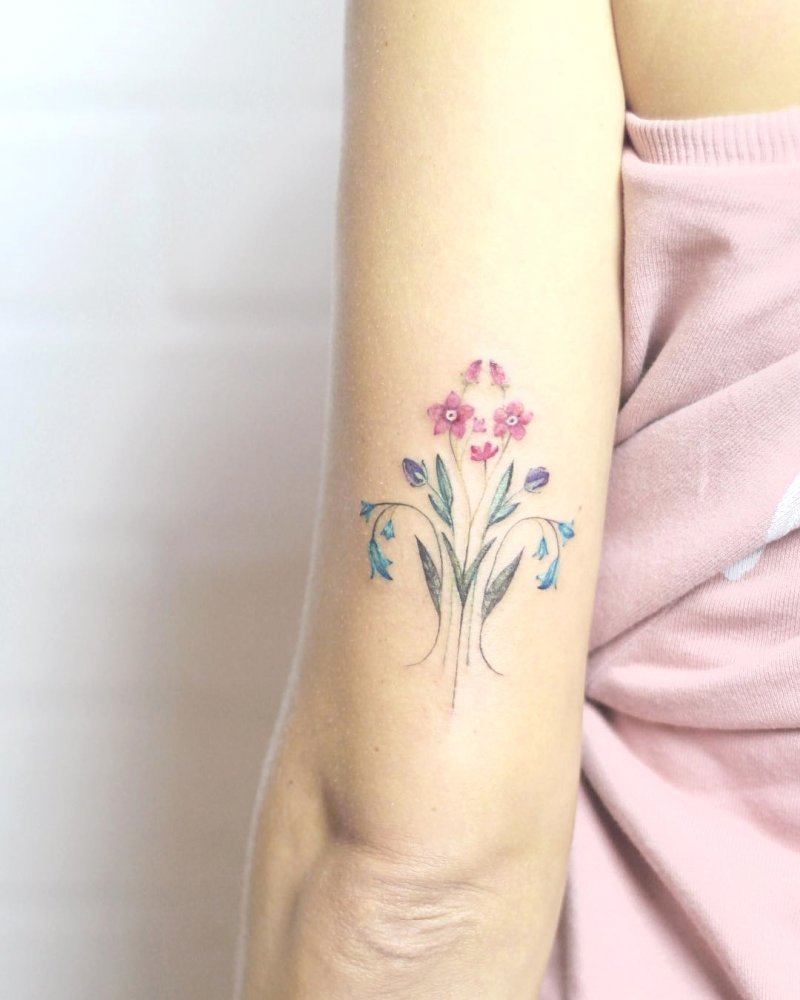 Flower Design tattoo for women.