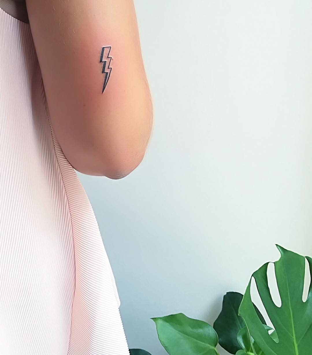 Lightning Bolt tattoo for women.