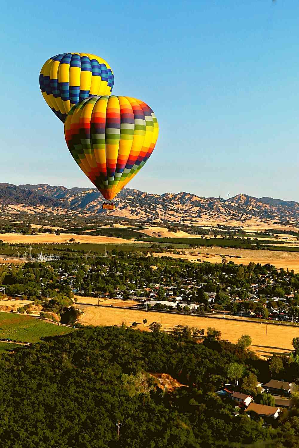 Take a hot air balloon ride over the Napa Valley