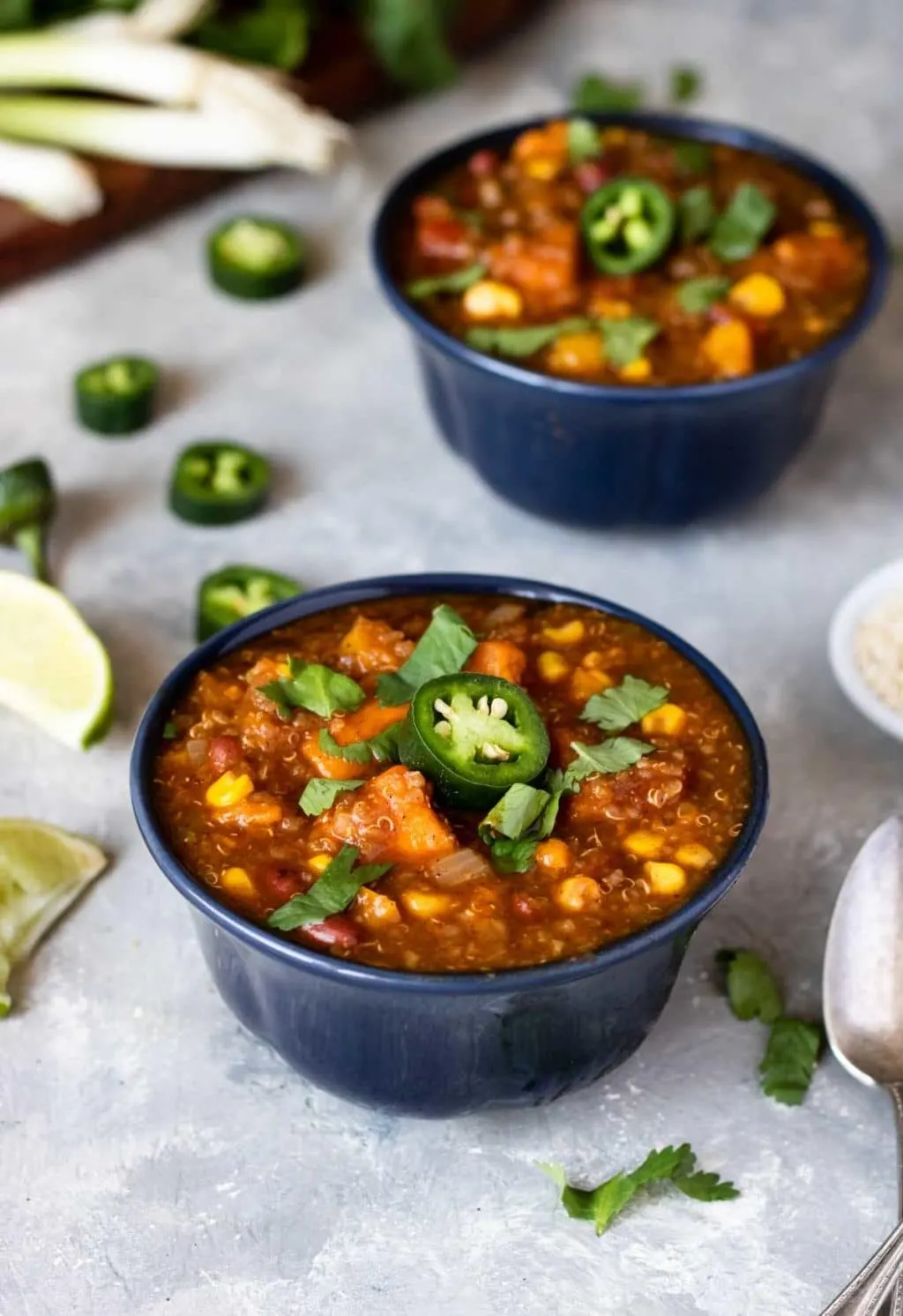 15-Minute Quinoa Sweet Potato Chili