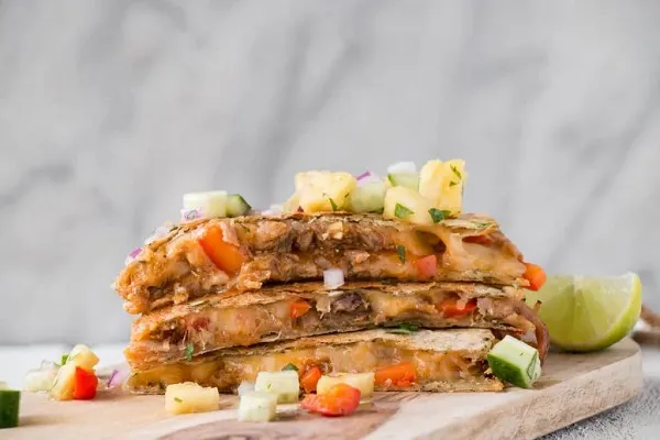 5 Ingredient BBQ Pulled Pork Quesadillas