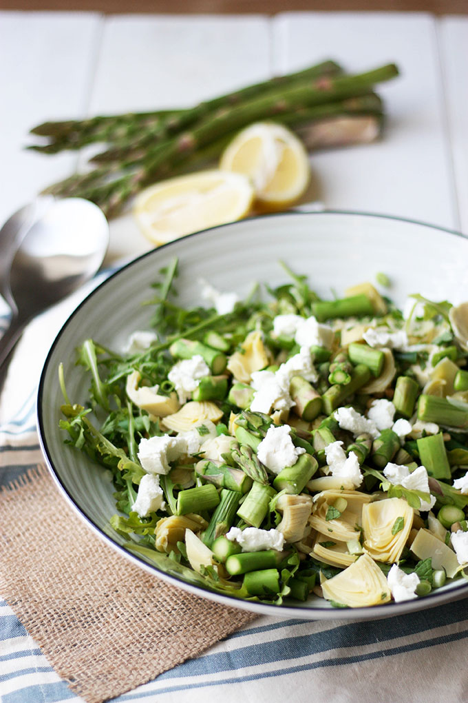 Artichoke, Bean & Goat Cheese Salad