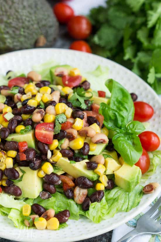 Avocado Black Eyed Pea Salad 