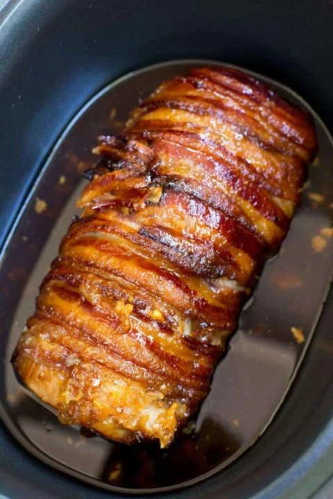 Bacon Garlic Pork Loin