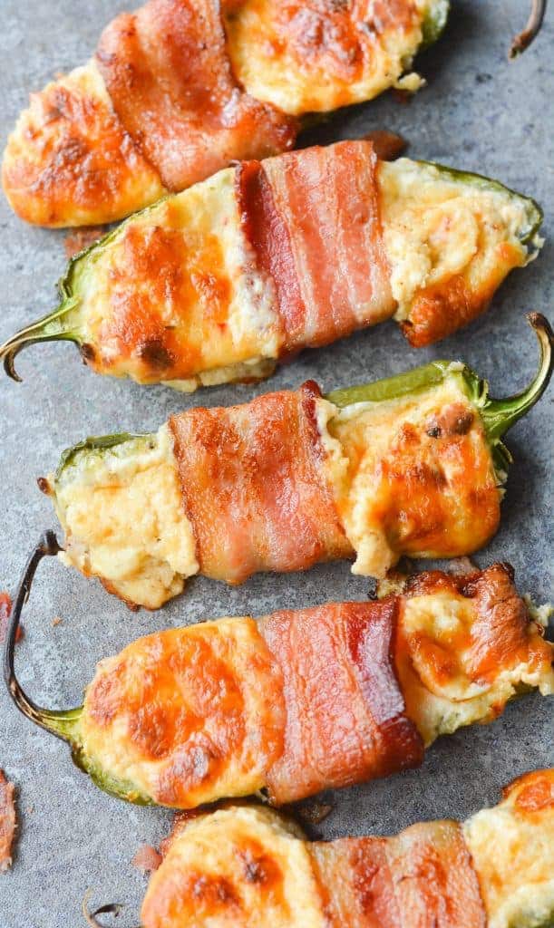 Bacon Wrapped BBQ Jalapeno Poppers