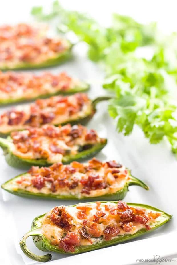 Cheese jalapeno poppers with bacon