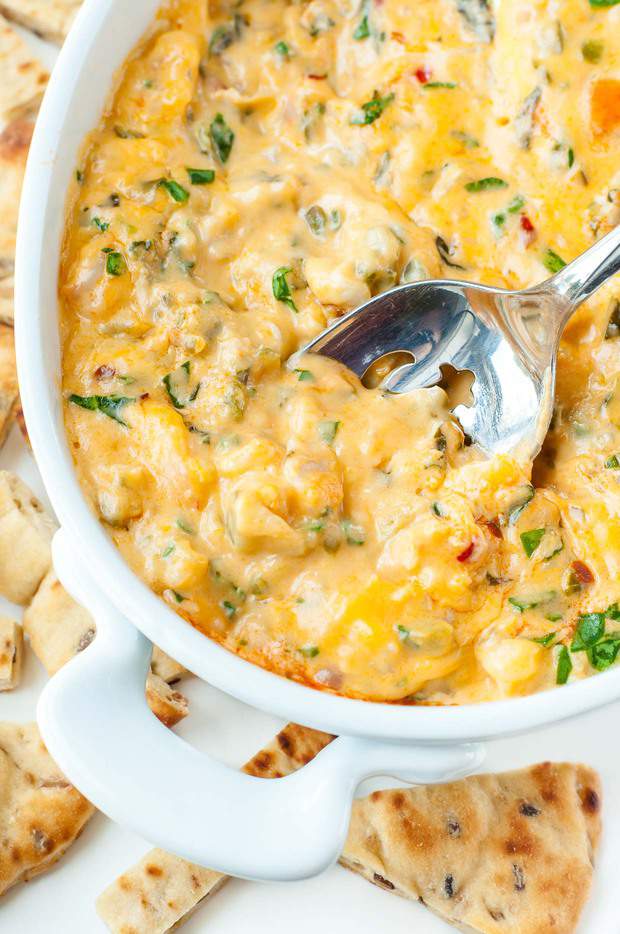 Cheesy Buffalo Shrimp Dip