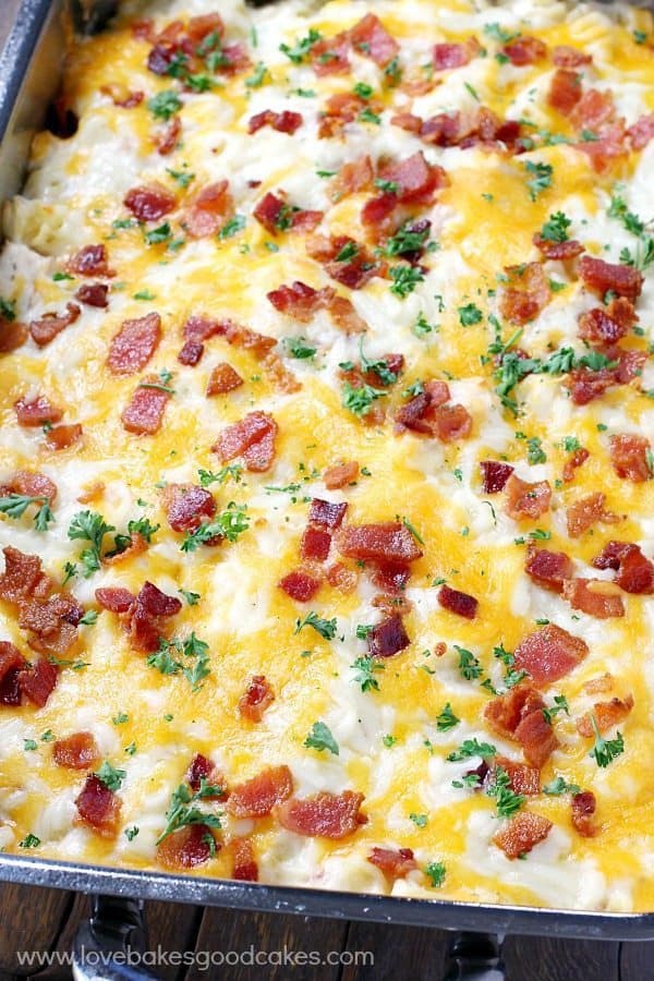 Chicken Bacon Ranch Pasta Casserole